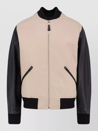 Givenchy cotton paneled bomber jacket