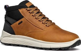 Geox Bruine Enkellaarzen voor Mannen - Heren - Veterlaarzen - Bruin - 46 EU - Katoen - Schoenen
