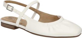 Easy Street Blake Slingback Flat in White at Nordstrom, Size 8.5