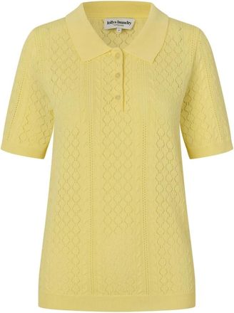 Lollys Laundry Polo Shirt - Dames - Polos - Geel - XS - Tops