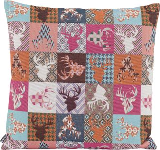 H.O.C.K. Dekokissen »Harry Hirsch Tegan Patch« mit kleinen Hirschmotiven, Kissenhülle mit Füllung, 1 Stück