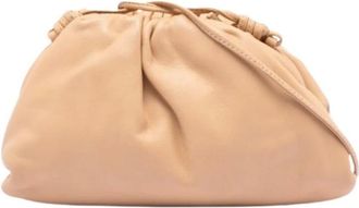 Bottega Veneta Pre-owned Clutches, female, Beige, Size: ONE SIZE Pre-owned The Mini Pouch