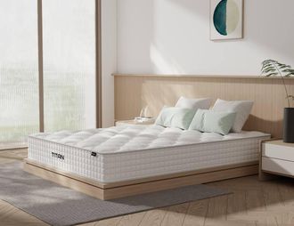 Titan Ortho Pocket Mattress in White | Size: Small Double