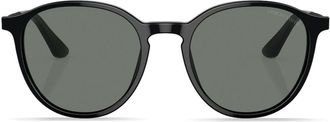 Giorgio Armani round-frame sunglasses - men - Plastic - 51 - Black