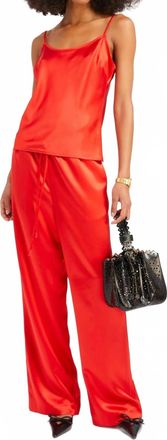 SPRWMN Silk Kauai Pants In Red