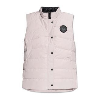 Canada Goose Jassen, Dames, Roze, L, Leer, Down Vest Freestyle