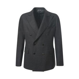 Reveres 1949 Giacca Doppiopetto - - Jackets - Uomo - Nero - XL