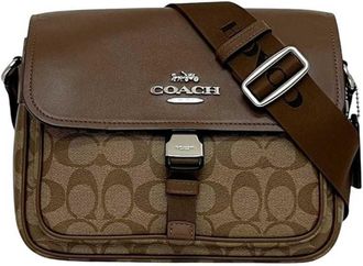 Coach Pvc Leather Shoulder Bag (Pre-Owned)
