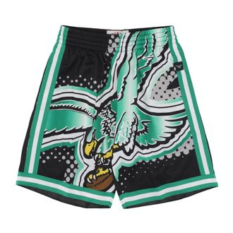 Mitchell & Ness Casual Shorts, male, Green, Size: M Philadelphia Eagles NFL Fashion Shorts