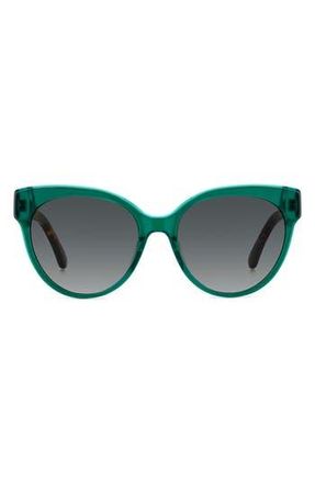 Kate Spade New York aubriela 55mm gradient round sunglasses in Green/Grey Shaded at Nordstrom Rack