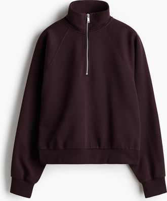 H&M Sweatshirt mit Zipper - Red