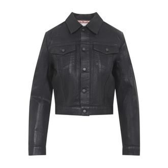 Acne Studios Chaqueta Trucker Cropped - Jackets - Mujer - Negro - XS
