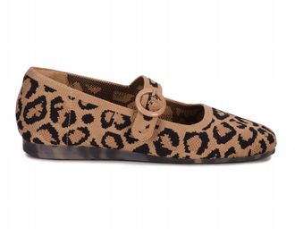 Drew Womens Naomi Mary-Jane Shoes In Leopard Print Knit