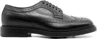 Doucal's Veterschoenen - Heren - Nette schoenen - Zwart - 40 EU - Leer - Schoenen