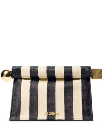Jacquemus La Rond Carr&eacute; clutch bag - Toni neutri