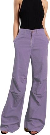 3x1 Lila Wijde Broek voor Vrouwen - Dames - Wijde Broeken - Paars - M - Broeken