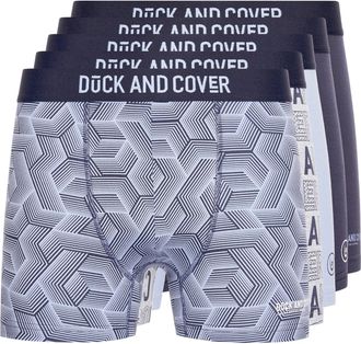 Duck and Cover Heren Quendle Boxershorts (Set van 5) (Veelkleurig)