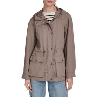 Levi's Water Resistant Hooded Jacket in Pinebark at Nordstrom, Size X-Large
