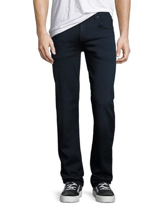 7 For All Mankind Mens Luxe Sport: Slimmy Blue Jeans