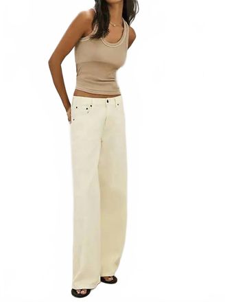 &Eacute;tica Romi French Wide Leg Jeans In Butter