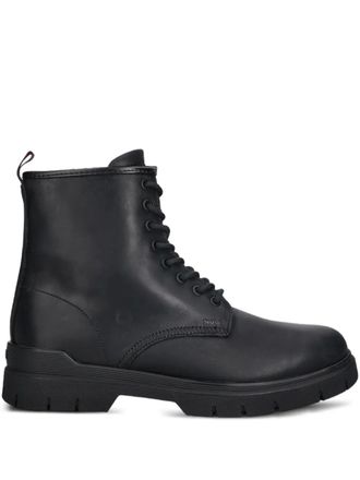 HUGO BOSS lace-up boots - Black