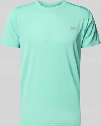 New Balance Funktionsshirt mit Rundhalsausschnitt und Logo in Neon Gelb, Gr&ouml;&szlig;e XXL