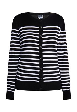 Dreimaster Dreimaster Vest Dames zwart wit