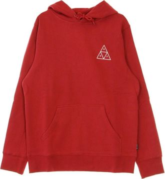 HUF Rode hoodie met trekkoord capuchon - Heren - Hoodies - Rood - XL - Katoen - Hoodies & sweatvesten