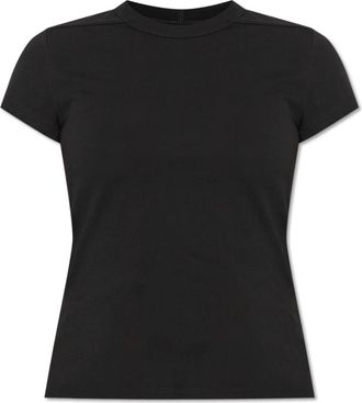 Rick Owens Cropped Level T - Dames - T-shirts - Zwart - XS - Katoen - Tops
