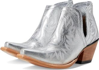 Ariat Dixon Womens Bootsie Cowboy Womens Boots Silver Shine : 6 B - Medium, Leather