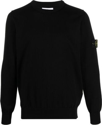 Stone Island Rundhalspullover aus Baumwolle von Stone Island