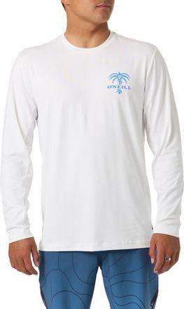 O'Neill Surf Supply Long Sleeve Rashguard in White at Nordstrom, Size Xx-Large