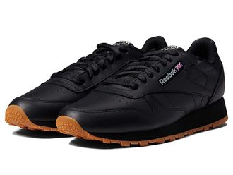 Reebok Lifestyle Classic Leather Shoes Black/Pure Grey/Gum : Mens 10 - Womens 11.5 Medium, Synthetic/Suede/Leather