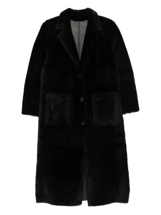 Arma lambskin single-breasted coat - women - Lambskin - 38 - Brown