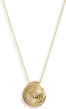 Missoma Mini Spiral Pendant Necklace in Gold at Nordstrom