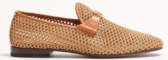 Valentino Garavani Wolfe Loafer in Woven Raffia