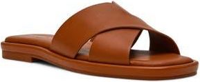 Anne Klein Khloe Crossover Strap Slide Sandal in Cognac at Nordstrom Rack, Size 7.5