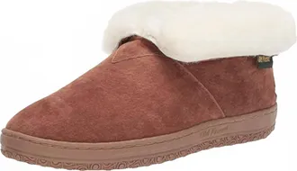 Old Friend Footwear Womens Bootie Slipper In Chestnut