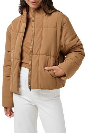 Travis Mathew Mont Blanc 3.0 Quilted Crop Puffer Jacket in Natural at Nordstrom Rack, Size Large