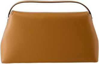Toteme T-Lock Top Handle Bag Brown