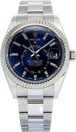 Rolex Sky-Dweller Fluted 42mm in acciaio inossidabile - Argento