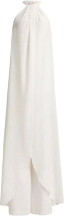 Ralph Lauren Gowns, female, White, Size: 2XS Cape Georgette Jumpsuit