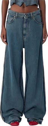 Maison Margiela 5-pocket Denim Broek - Dames - Loose Fit Jeans - Grijs - W29 - Denim - Jeans