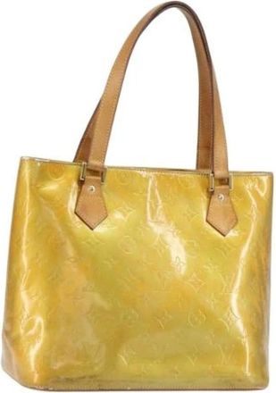 Louis Vuitton Pre-owned Tote Bags, female, Yellow, Size: ONE SIZE Pre-owned Leather Vintage Tote Bag