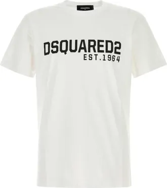 Dsquared2 White Cotton T-shirt