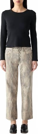 Amo Billie Python Jean In Cloud Grey