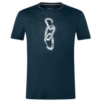 super.natural Carabineri Tee Merinoshirt f&uuml;r Herren | blau