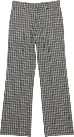 Acne Studios Geruite wollen broek - Zwart