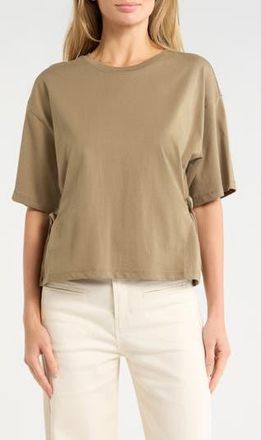 Habitual Side Tie T-Shirt in Covert Green at Nordstrom Rack, Size X-Small