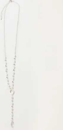 Fat Face FatFace Silver Tone Leaf Drop Necklace